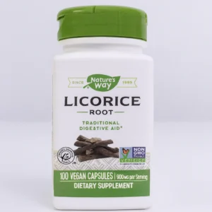 Licorice root (Glycyrrhiza glabra) dried herbal root sticks